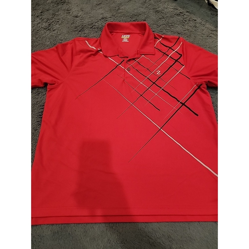 Izod PerformX Men's Xtreme Function Golf Polo Shirt Size XXL Red